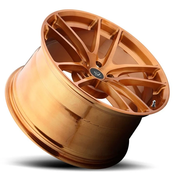 18 Inch 1 Piece Forged Aluminum Alloy For RS3 Wheels Orange Custom Luxury Rims