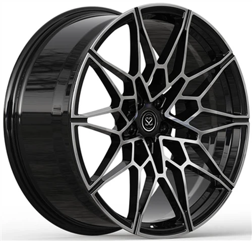 Llantas 21x11 estilo réplica con cara pulida en negro brillante para BMW M4