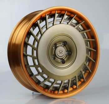 Revestimiento de barril de oro brillante Rueda forjada de 21 pulgadas para BMW M8