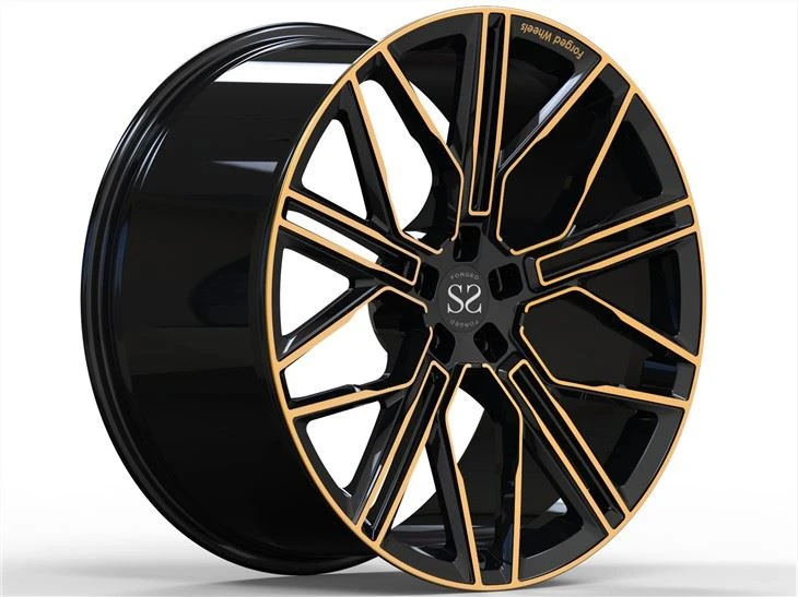 21X9.5 21X10 5x120 5x112 Llantas forjadas personalizadas de bronce negro Monobloque de 1 pieza para llantas de aleación BMW X5