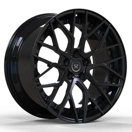 Black Machined Face 21 Inch Customized 2-PC Rims Wheels For Ferrari