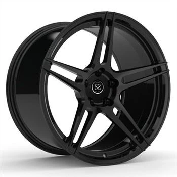 1 pieza personalizada 5x114.3 Hyper Black para llantas Mustang GT llantas forjadas de aleación monobloque de 19 pulgadas
