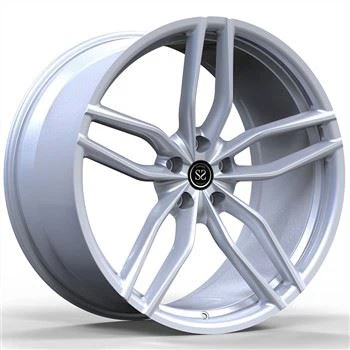 SSJK1003 Ajuste a VW 5x112 Custom Silver 1-PC Llanta de aluminio forjado 18 19 20 21 y 22 pulgadas