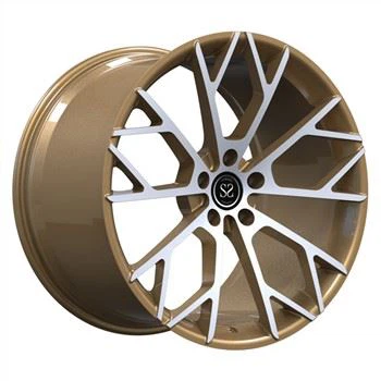 Llantas forjadas cóncavas de 21 pulgadas mecanizadas en bronce para ruedas escalonadas Lamborghini Aventador