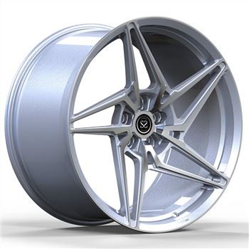 SSJK1115 Monblock forjado personalizado plateado satinado 5x114.3 20 21 pulgadas para Ferrari 488